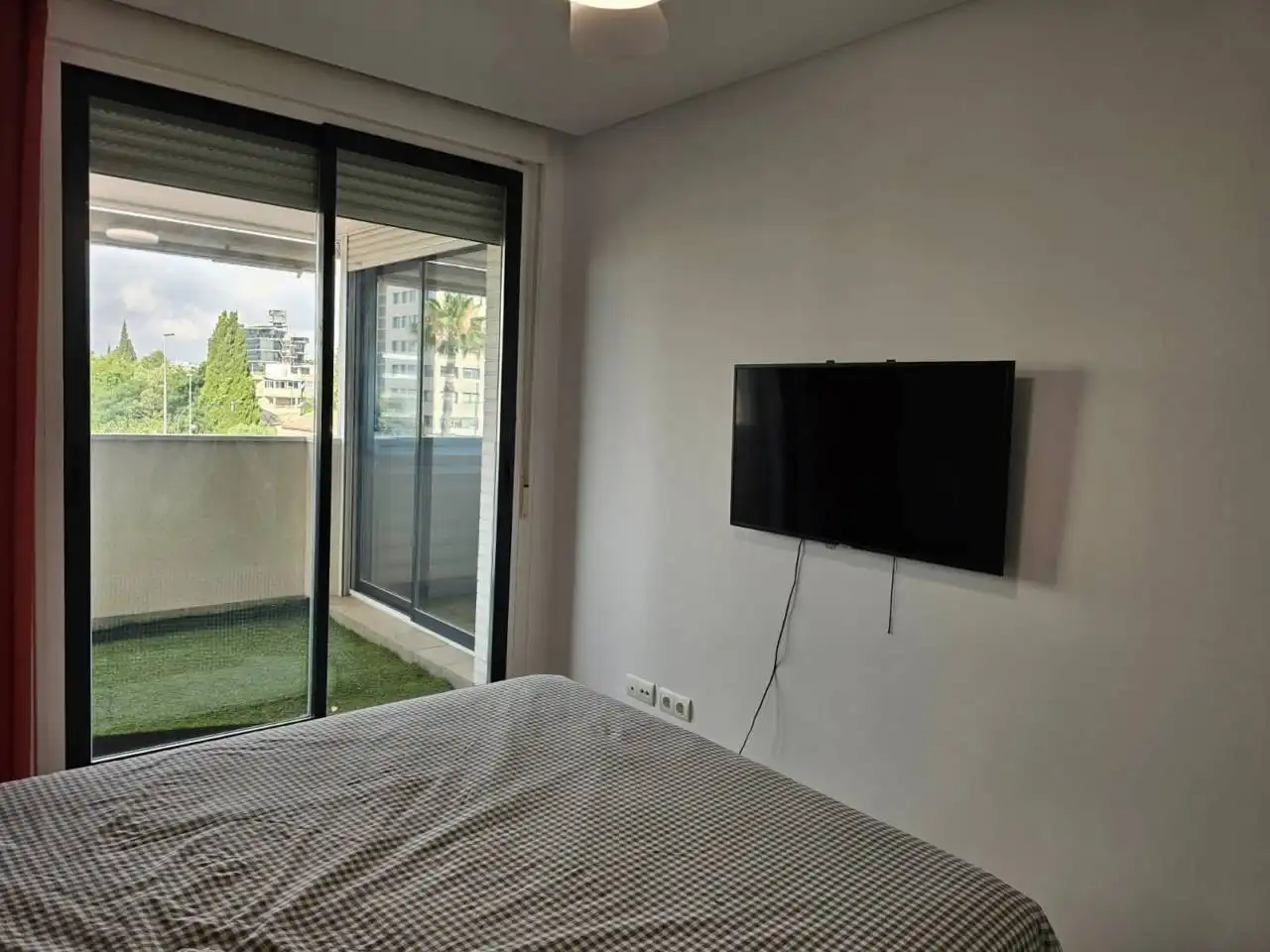 Bedroom of Flat for rent in Murcia  with Air Conditioner, Terrace and Furnished