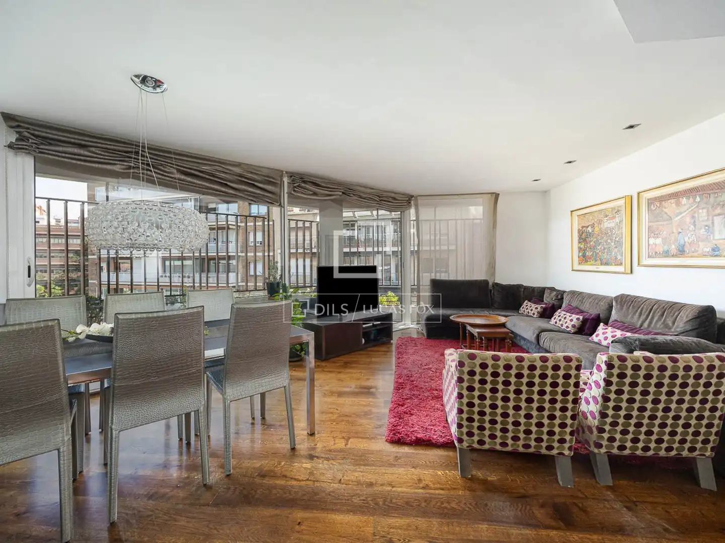 Living room of Flat for sale in Barcelona  with Air Conditioner, Heating and Parquet flooring