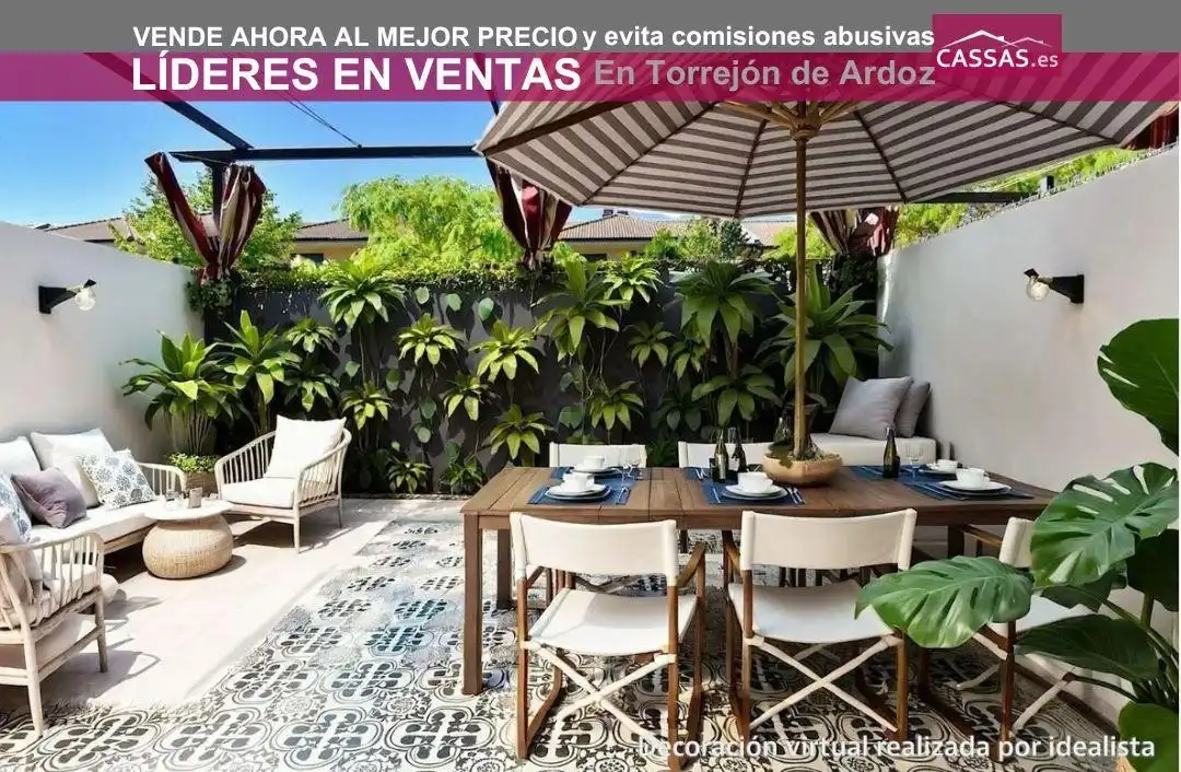 Terraza de Planta baja en venta en Torrejón de Ardoz con Aire acondicionado, Calefacción y Jardín privado