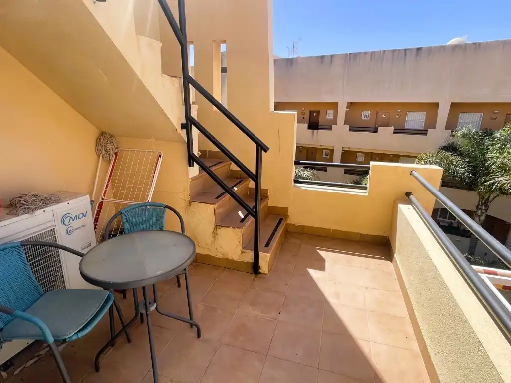 Terrasse von Wohnungen zum Verkauf in Vera mit Klimaanlage, Terrasse und Schwimmbad