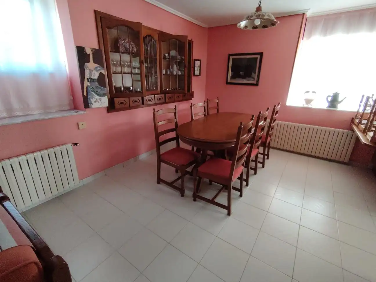 Comedor de Casa o chalet de alquiler en Oleiros con Calefacción, Jardín privado y Parquet