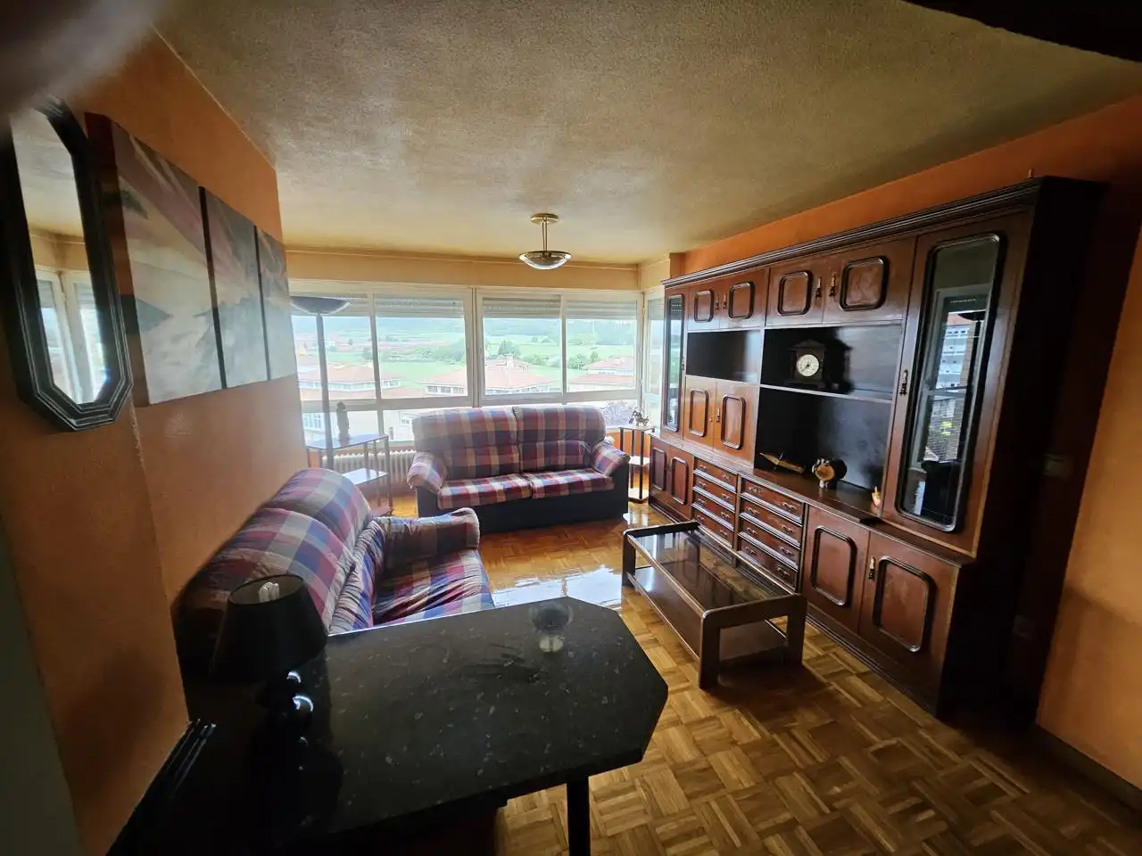 Wohnzimmer von Wohnung zum Verkauf in Berriozar mit Heizung, Parkett und Abstellraum