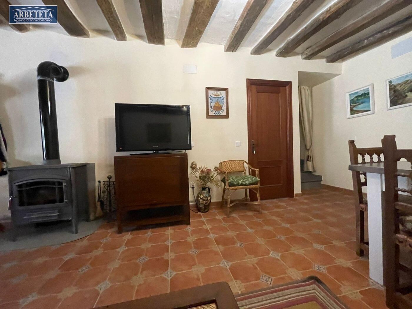 Sala de estar de Finca rústica en venta en Valdelcubo con Calefacción, Terraza y Trastero