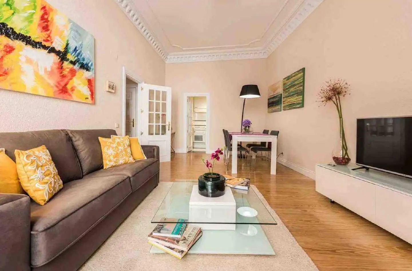 Sala de estar de Piso de alquiler en Madrid