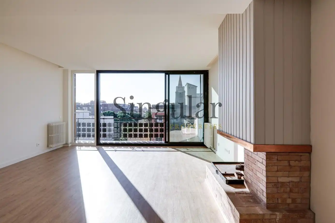 Sala d'estar de Pis en venda en Barcelona amb Aire condicionat, Calefacció i Terrassa