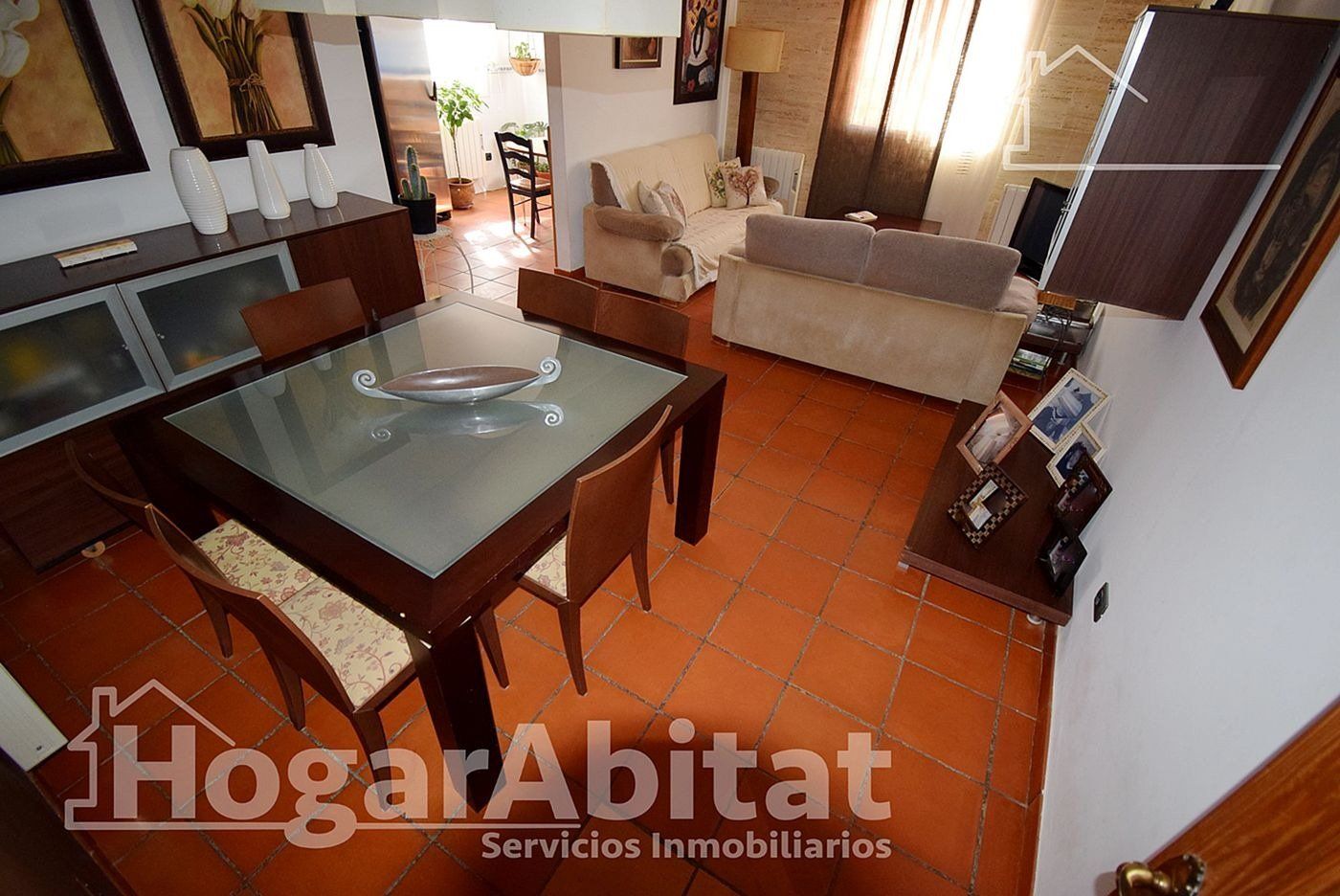 Sala de estar de Casa adosada en venta en Borriol con Calefacción, Terraza y Balcón