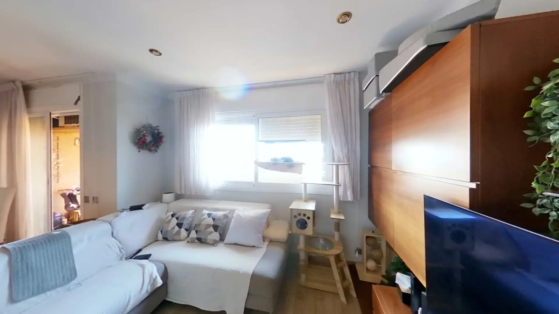 Sala d'estar de Àtic en venda en Sabadell amb Aire condicionat, Parquet i Balcó