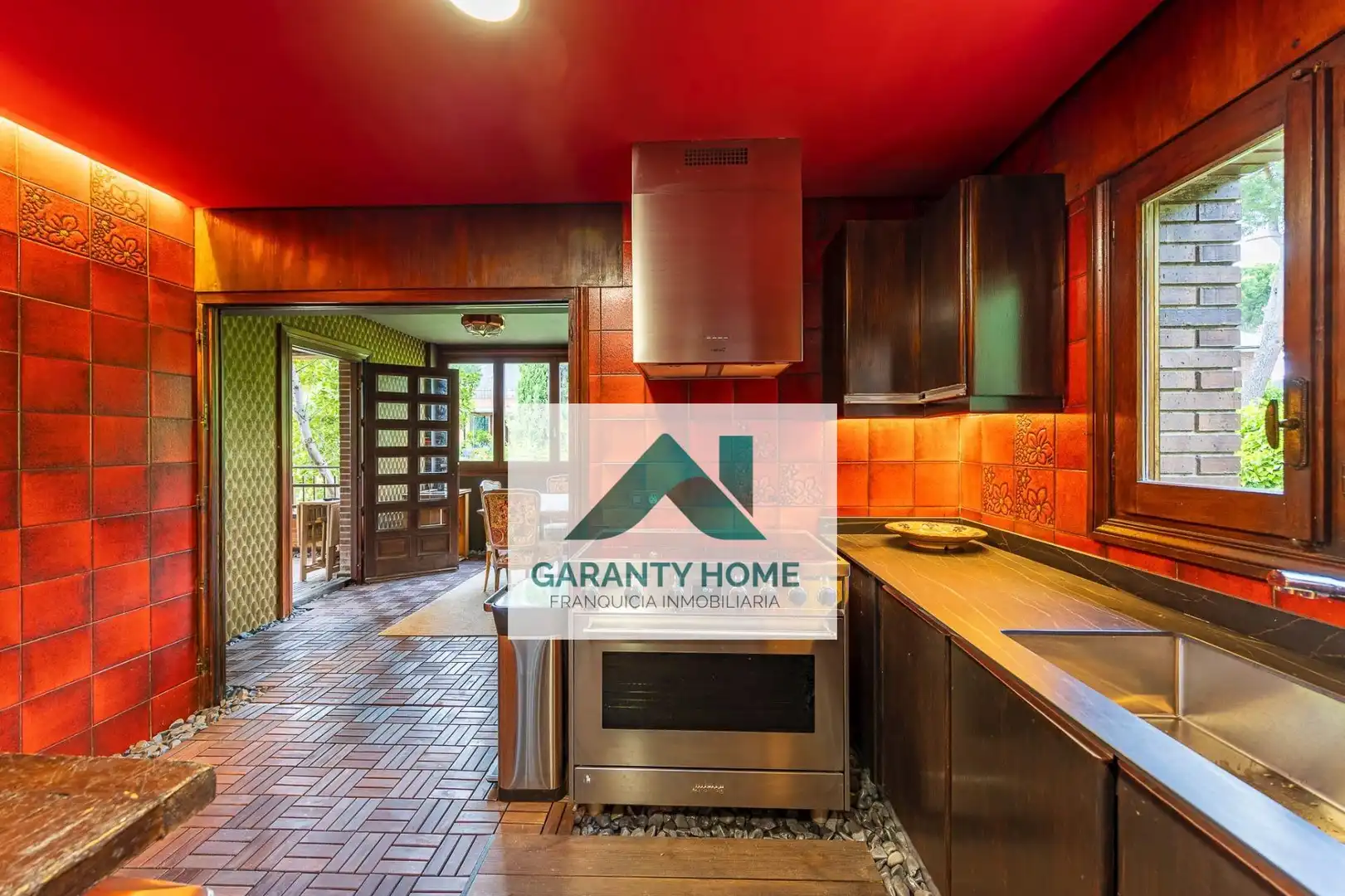 Kitchen of Flat for rent in Las Rozas de Madrid  with Air Conditioner, Heating and Private garden