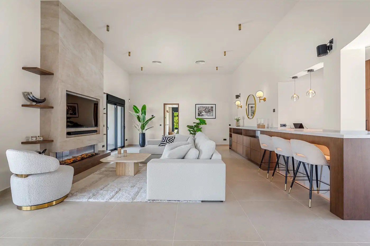 Sala de estar de Casa o chalet en venta en Benijófar con Aire acondicionado, Terraza y Piscina