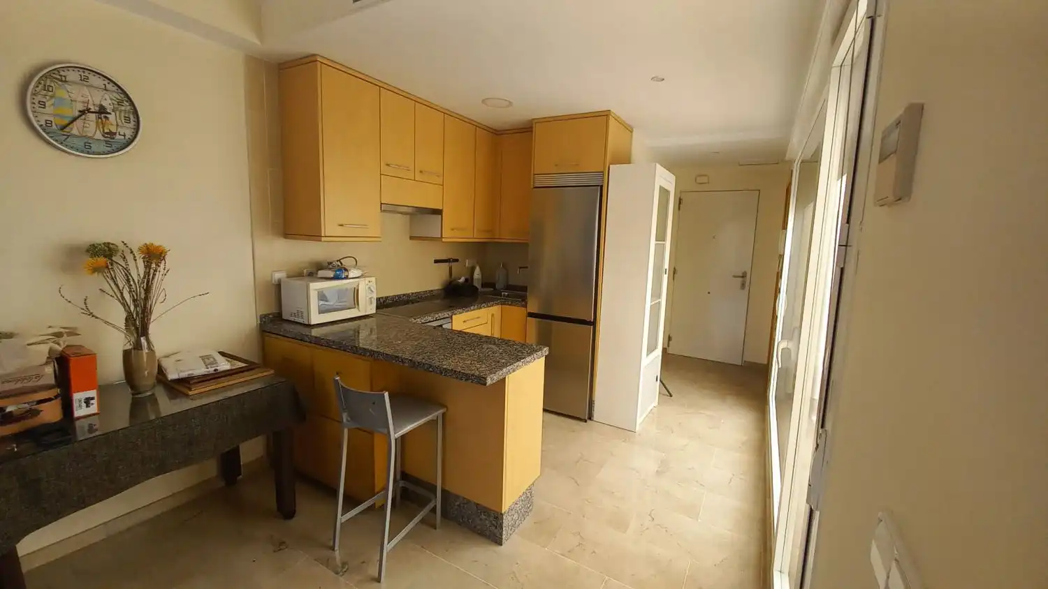 Cocina de Piso de alquiler en Isla Cristina con Aire acondicionado, Terraza y Amueblado