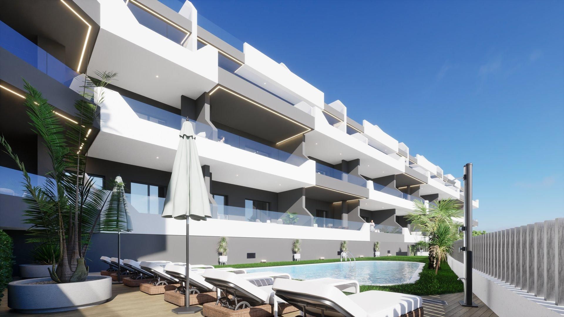 Vista exterior de Estudi en venda en Benijófar amb Piscina comunitària
