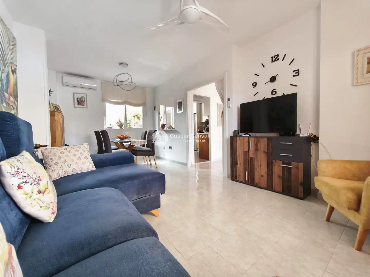 Sala de estar de Casa adosada en venta en San Pedro del Pinatar con Aire acondicionado, Calefacción y Terraza