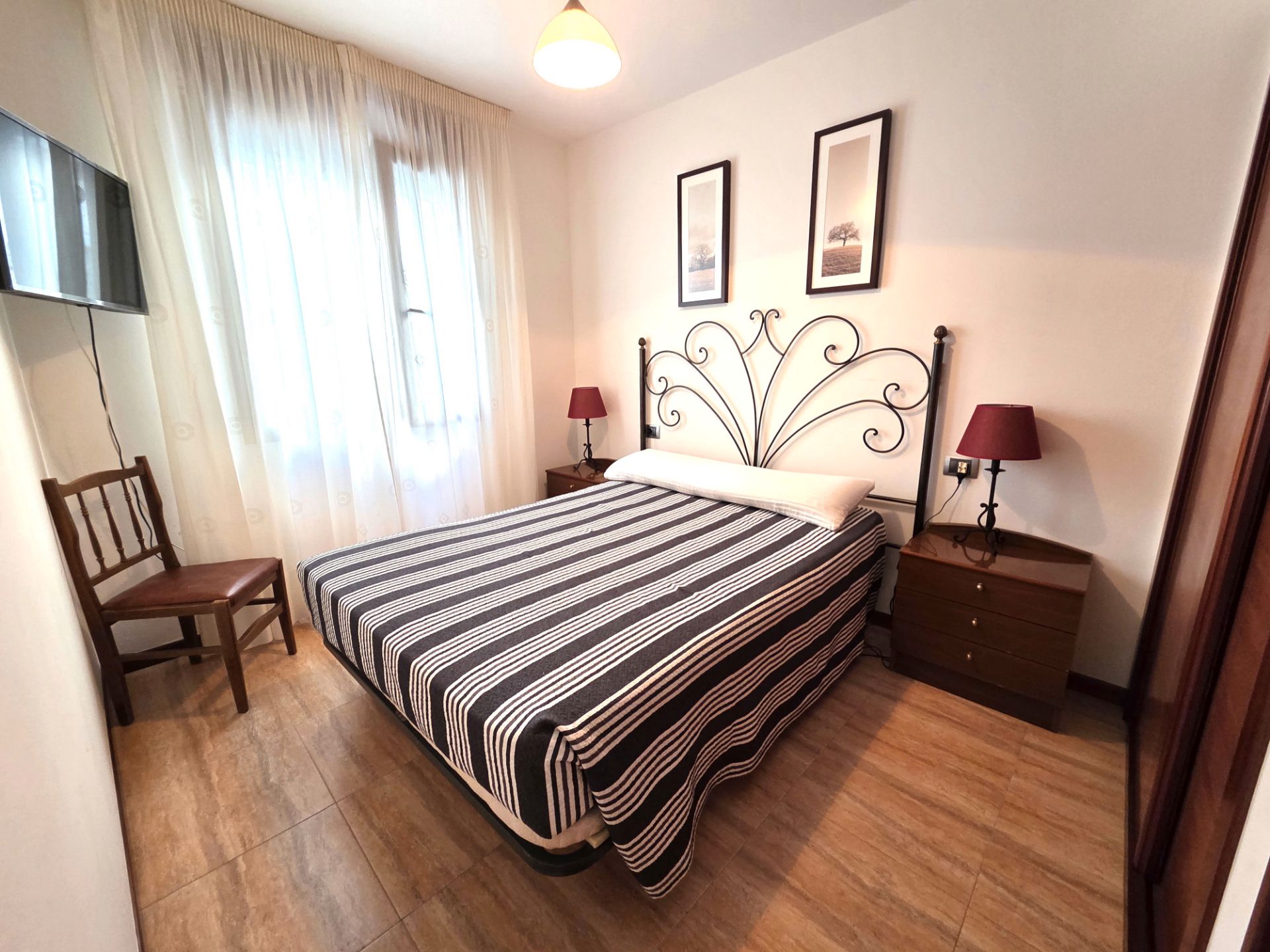 Bedroom of Apartment to rent in Sanxenxo  with Terrace, Furnished and Oven