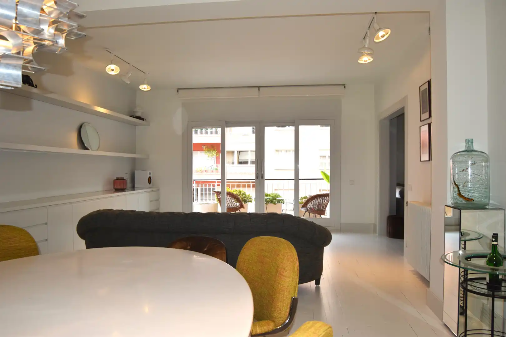 Comedor de Piso de alquiler en Barcelona con Aire acondicionado, Calefacción y Parquet