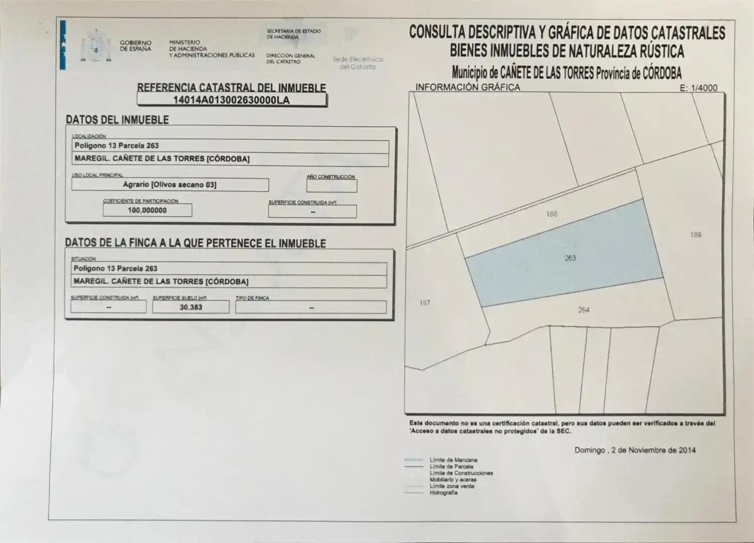 Terreno en venta en Cañete de las Torres