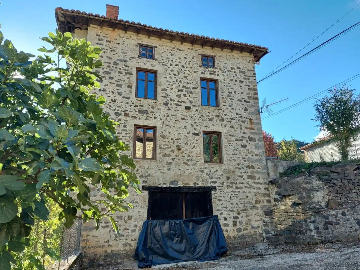 Vista exterior de Finca rústica en venda en Pesaguero amb Jardí privat