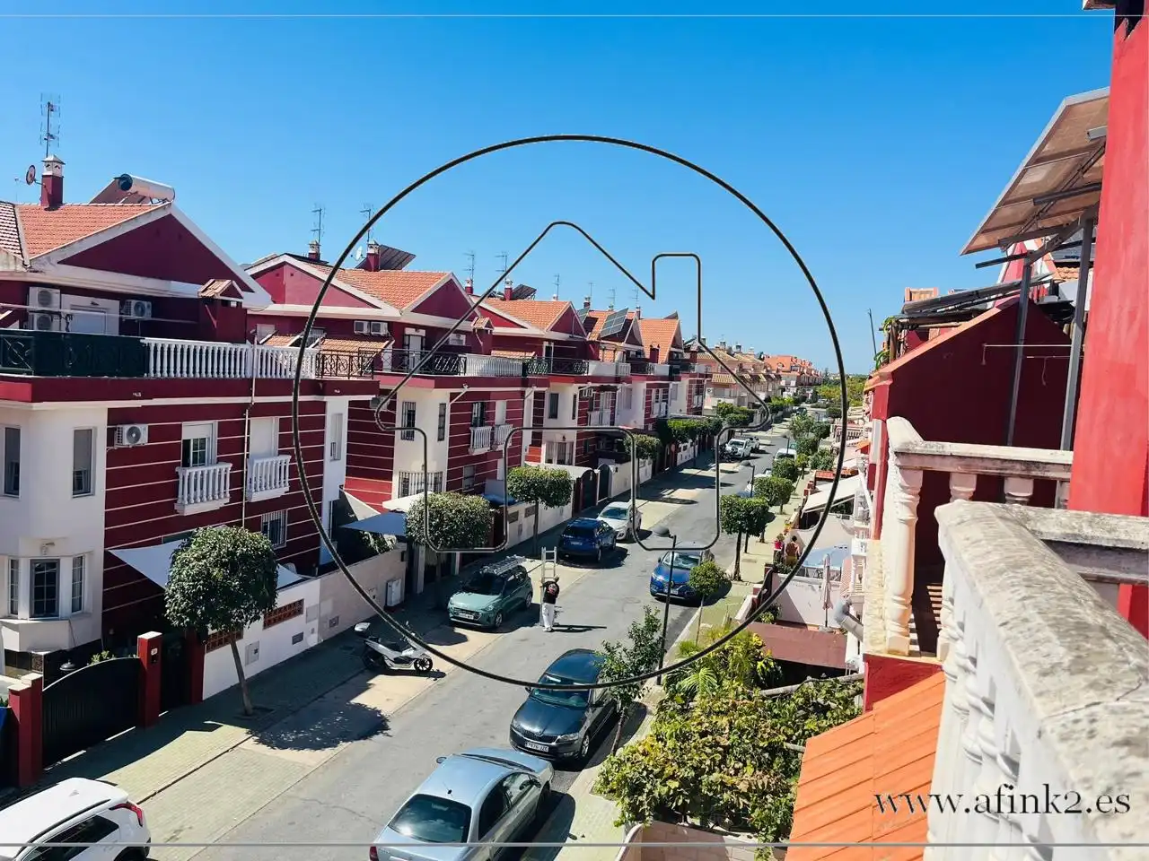 Exterior view of Houses for sale in Aljaraque  with Air Conditioner and Terrace