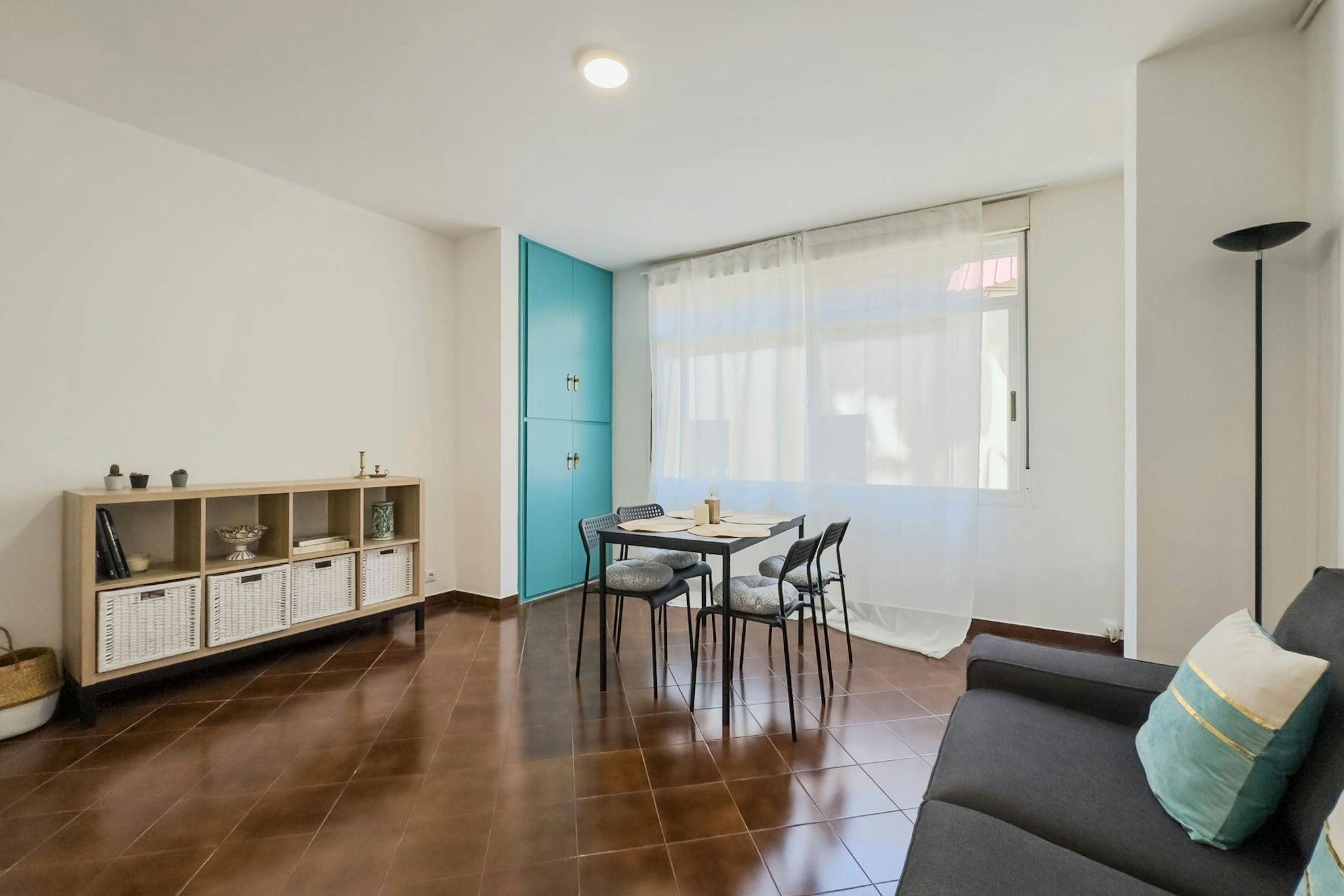 Sala d'estar de Pis de lloguer en  Barcelona Capital amb Aire condicionat, Calefacció i Moblat