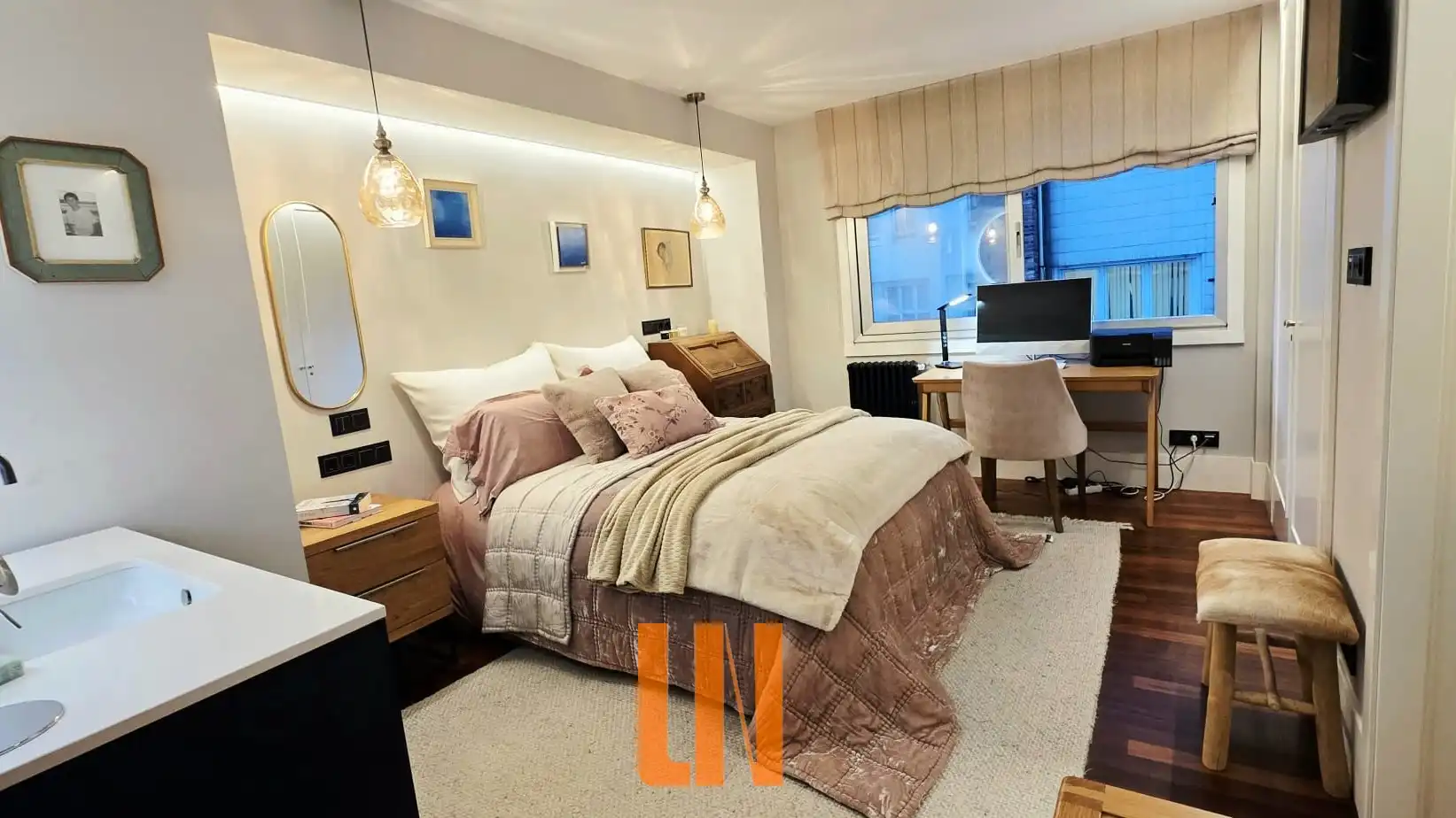 Schlafzimmer von Wohnung zum Verkauf in A Coruña Capital  mit Heizung, Ofen und Waschmaschine