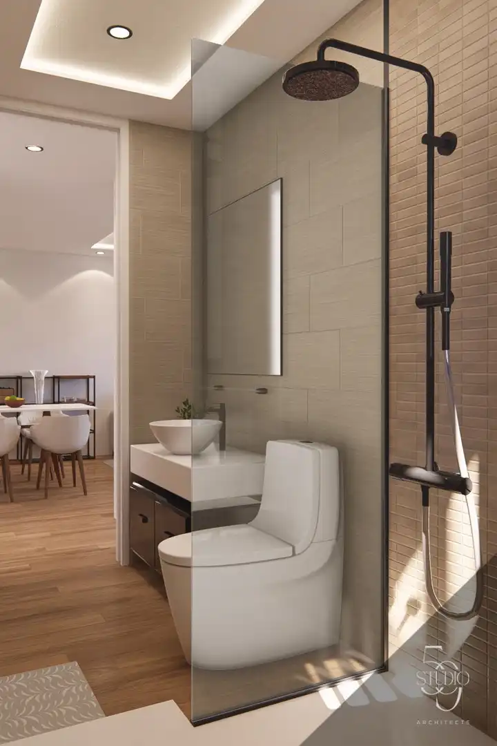 Baño de Apartamento en venta en Fuengirola con Aire acondicionado, Calefacción y Balcón