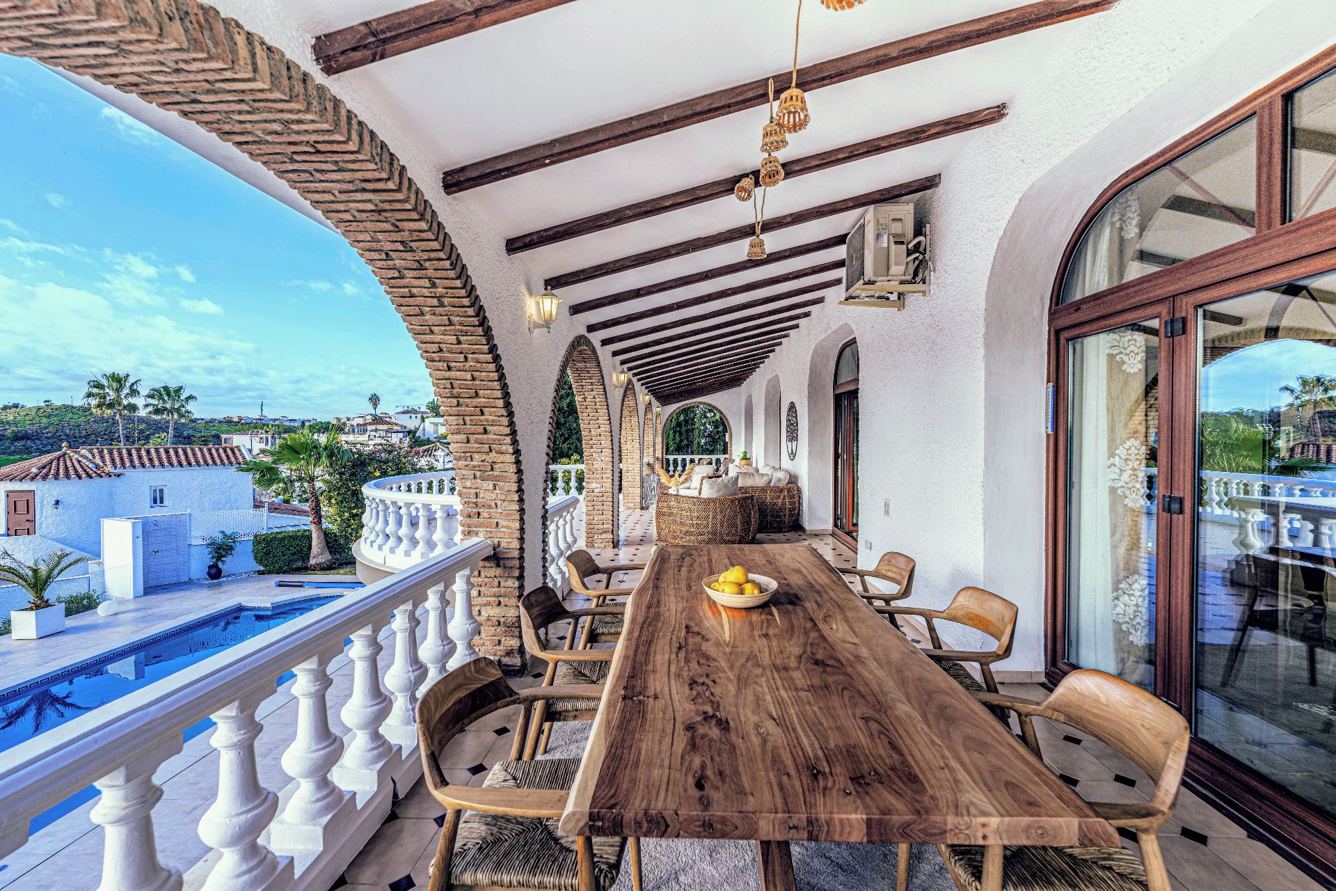 Terrassa de Casa o xalet en venda en Benalmádena amb Aire condicionat, Jardí privat i Terrassa