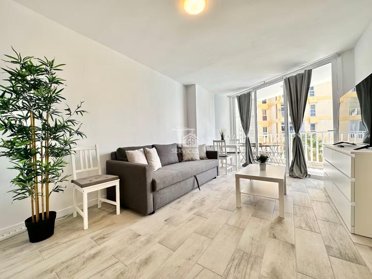 Living room of Flat for sale in Arona  with Terrace, Swimming Pool and Furnished