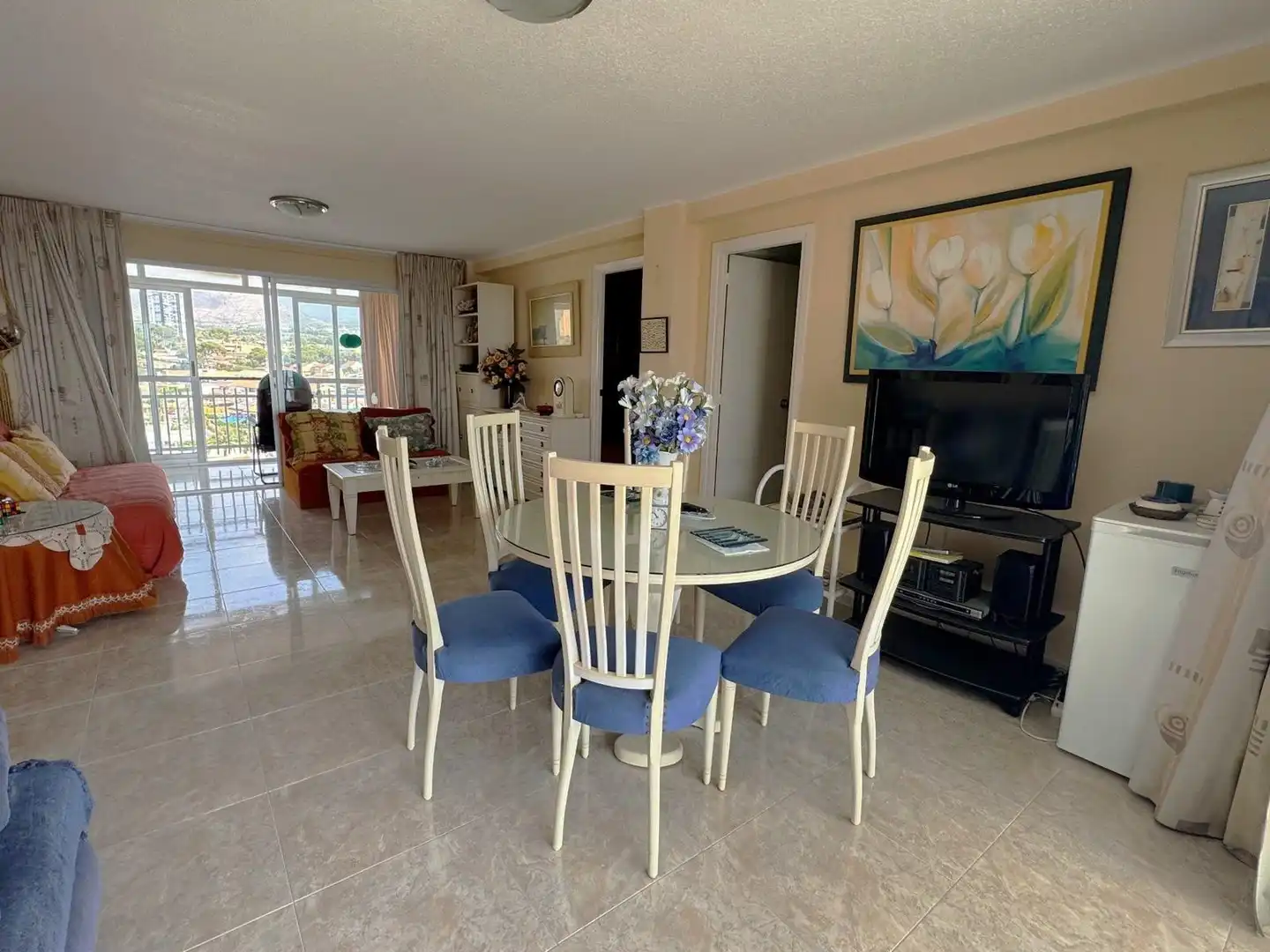Comedor de Apartamento en venta en Benidorm con Aire acondicionado, Jardín privado y Amueblado