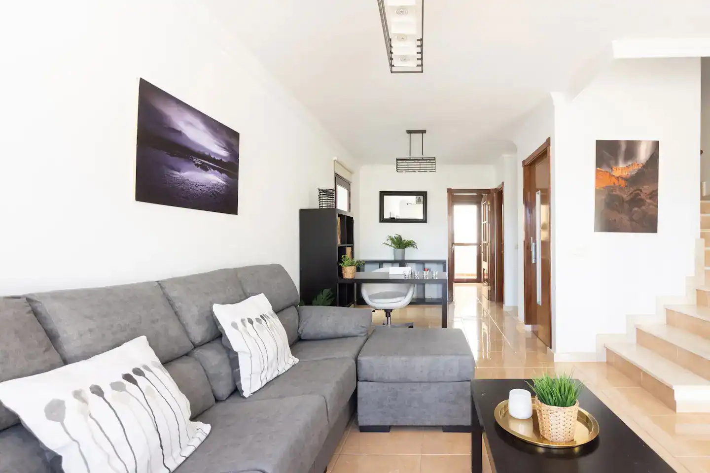 Sala de estar de Piso de alquiler en Granadilla de Abona con Terraza, Piscina y Amueblado