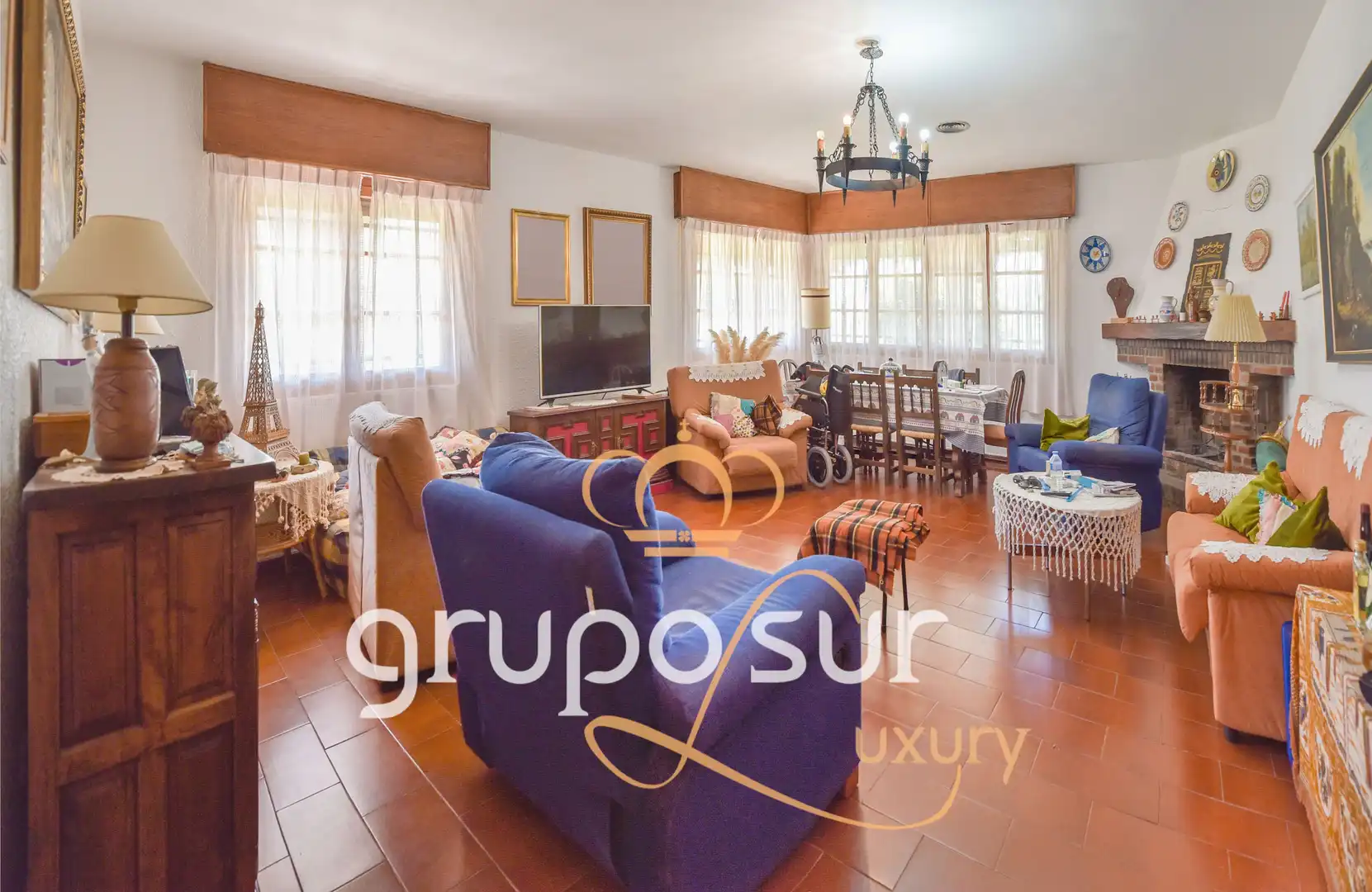 Sala de estar de Casa o chalet en venta en Trigueros del Valle con Calefacción, Jardín privado y Terraza