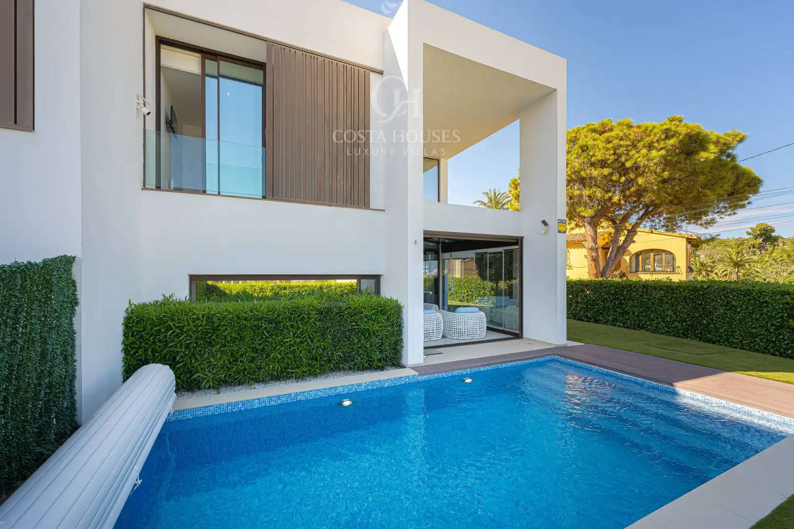 Exterior view of Houses for sale in Moraira  with Air Conditioner, Heating and Private garden