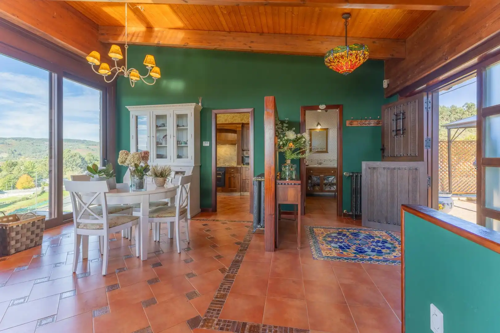 Comedor de Casa o chalet en venta en A Cañiza   con Calefacción, Jardín privado y Terraza