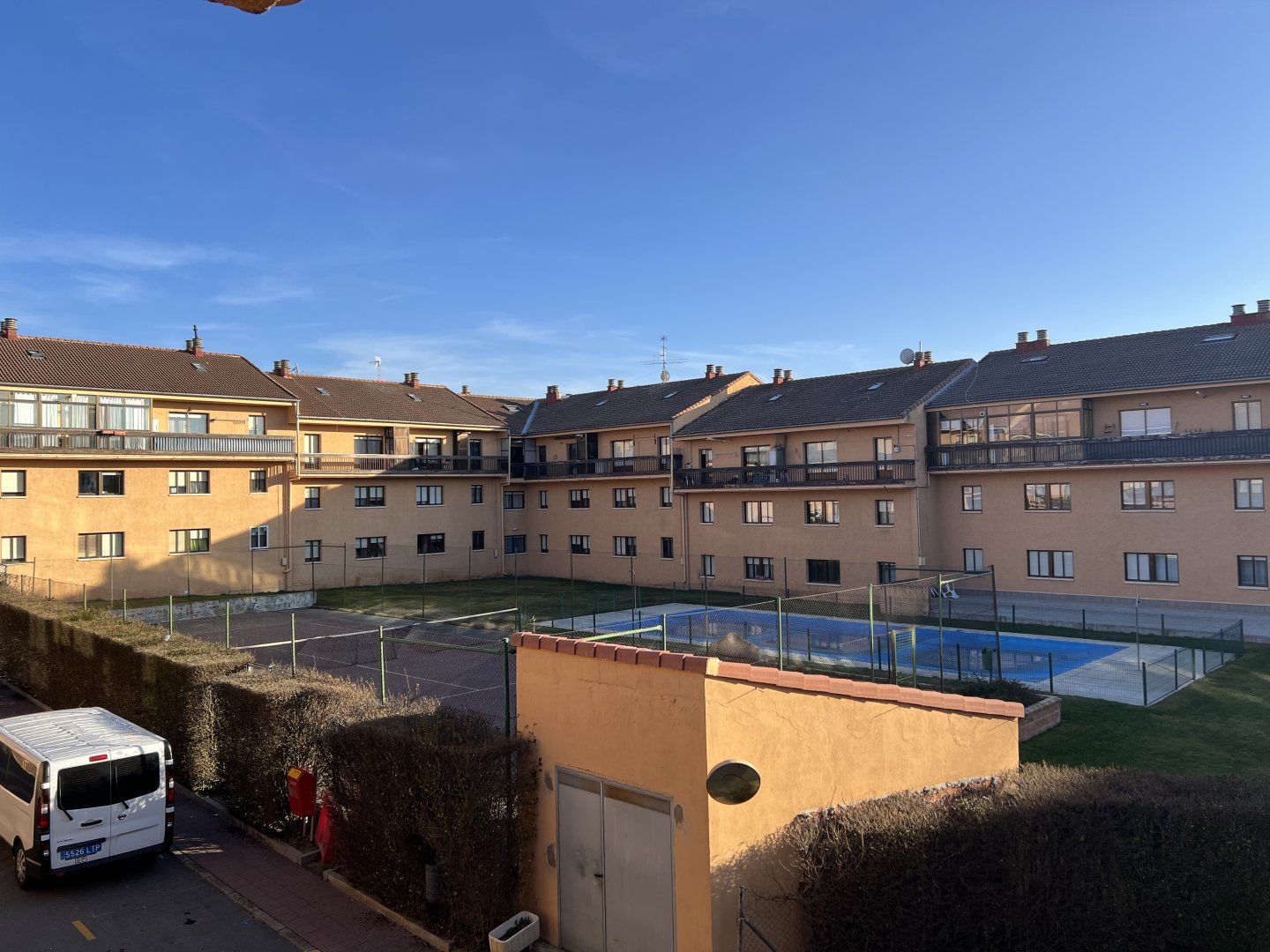 Exterior view of Flat for sale in San Cristóbal de Segovia  with Heating, Terrace and Swimming Pool