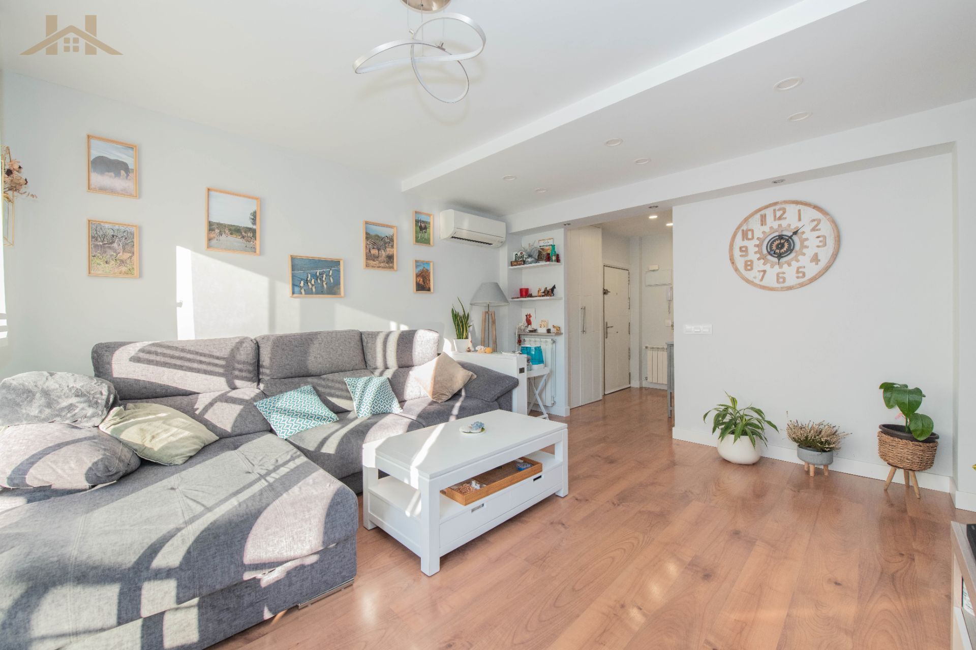 Sala d'estar de Pis en venda en Alcorcón amb Aire condicionat, Terrassa i Moblat