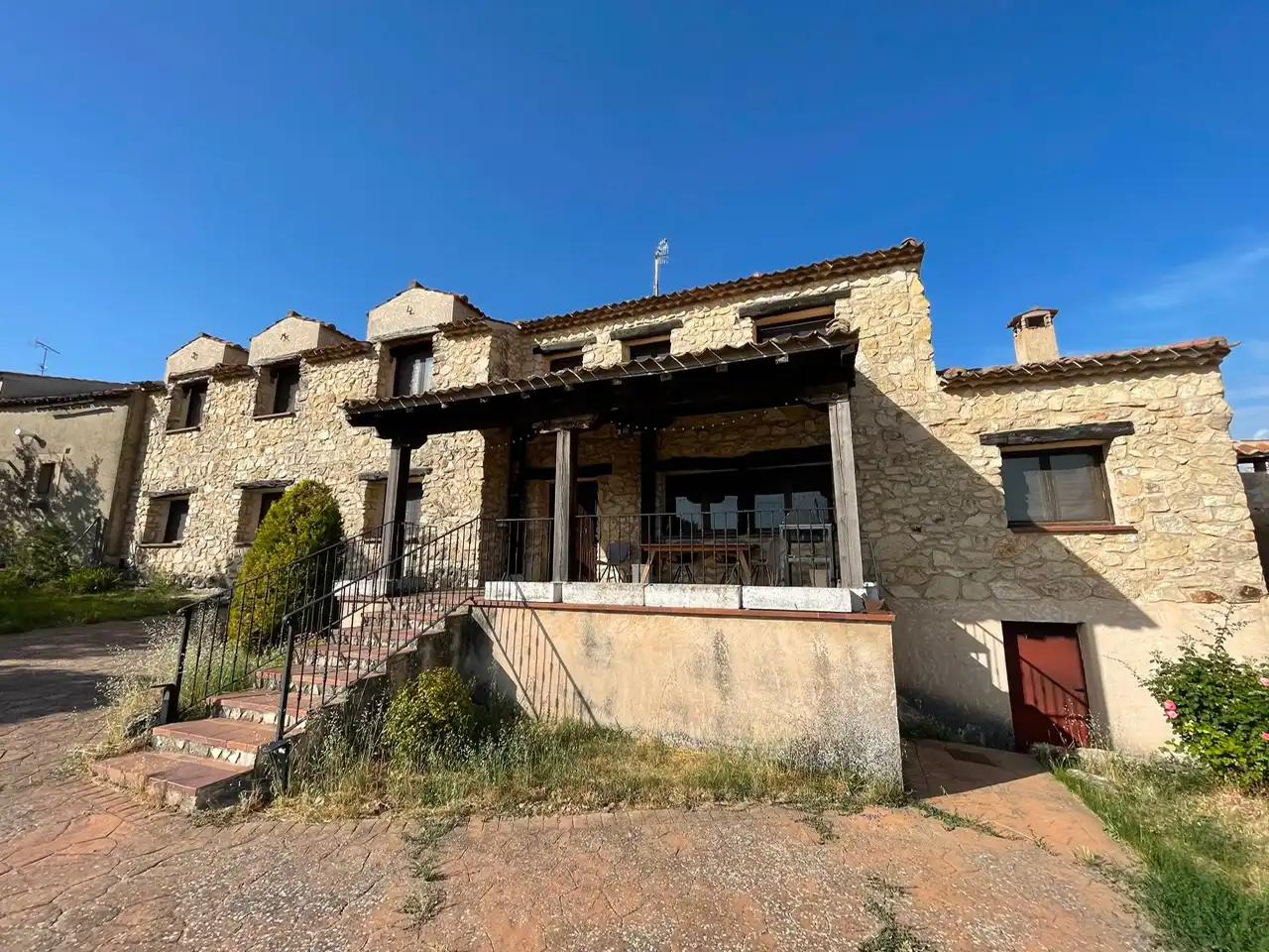 Vista exterior de Finca rústica en venda en Sepúlveda amb Calefacció, Jardí privat i Parquet