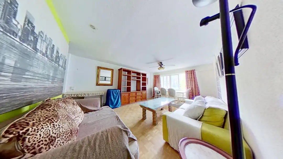 Living room of Flat for rent in Madrid  with Heating, Private garden and Swimming Pool