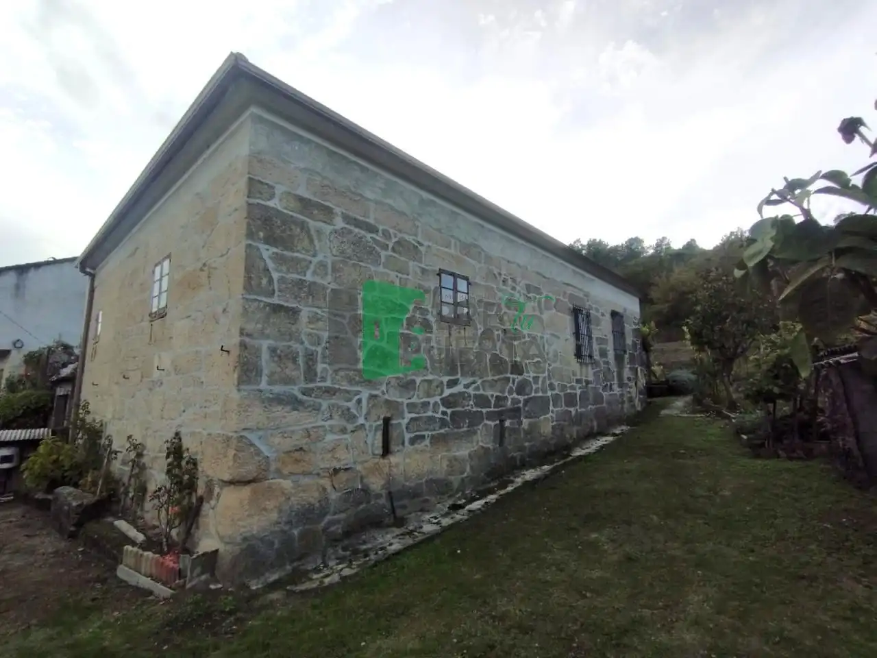 Vista exterior de Casa o chalet en venta en Punxín con Jardín privado, Amueblado y Balcón