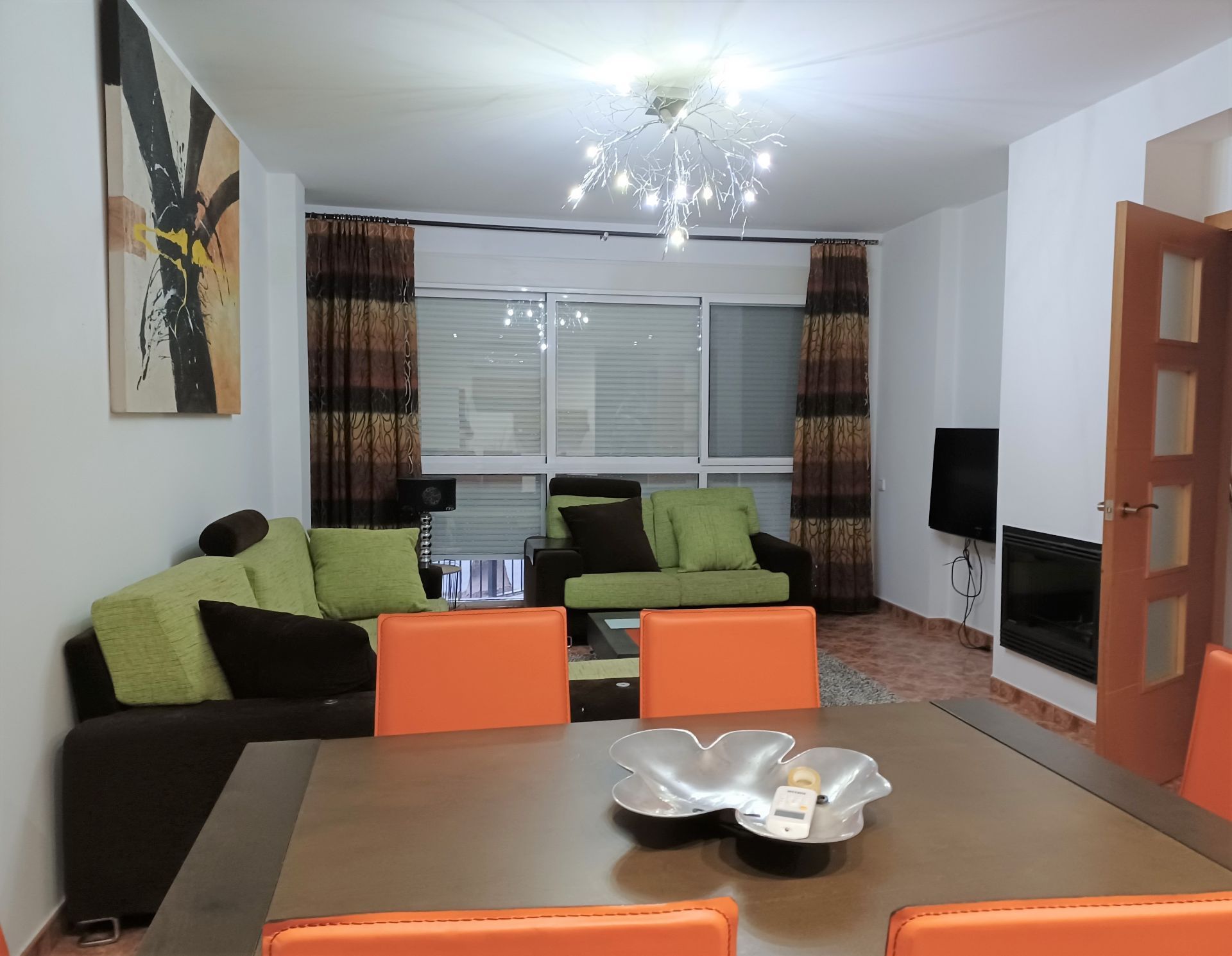 Sala d'estar de Casa adosada en venda en L'Olleria amb Aire condicionat, Calefacció i Traster
