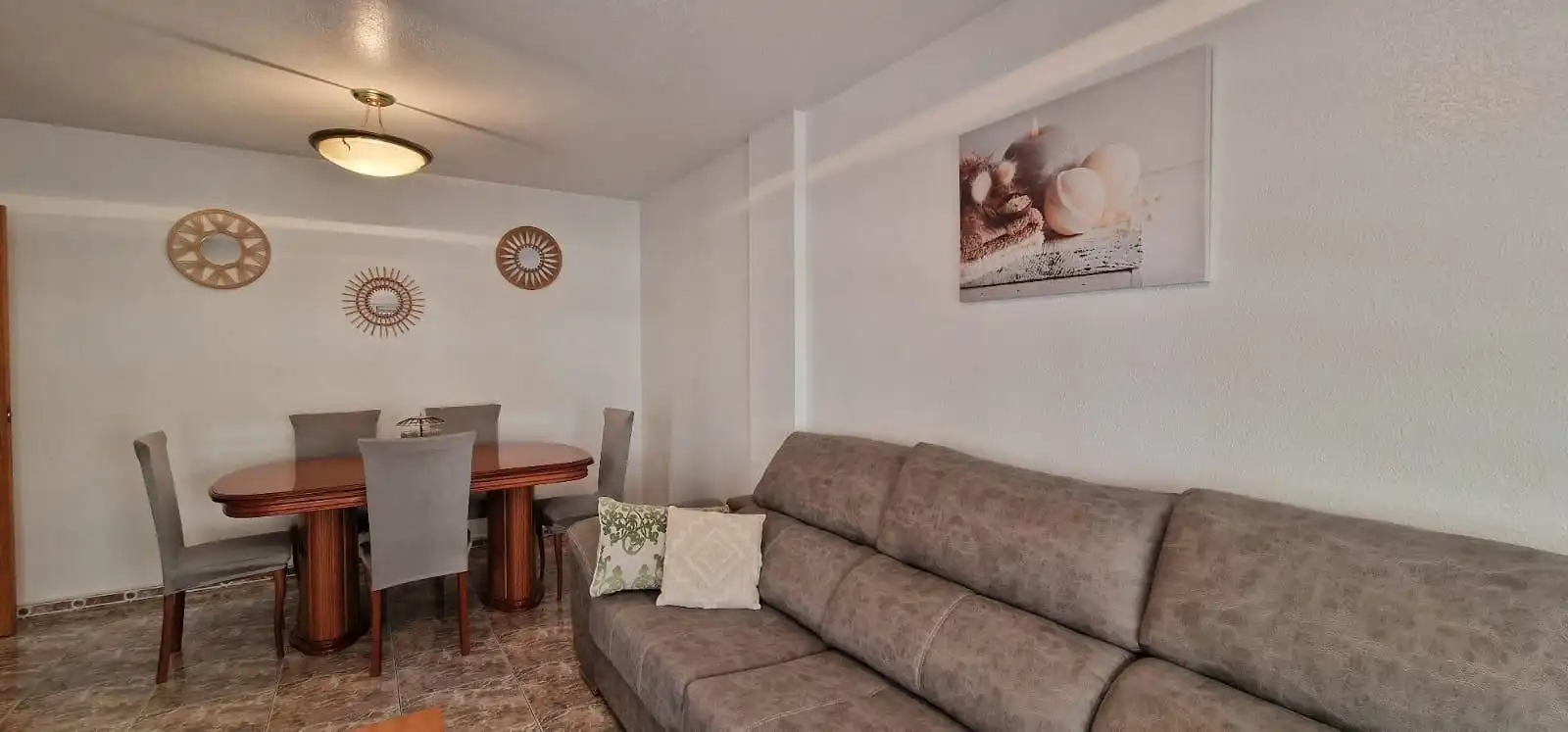 Living room of Flat for rent in Águilas  with Air Conditioner and Furnished