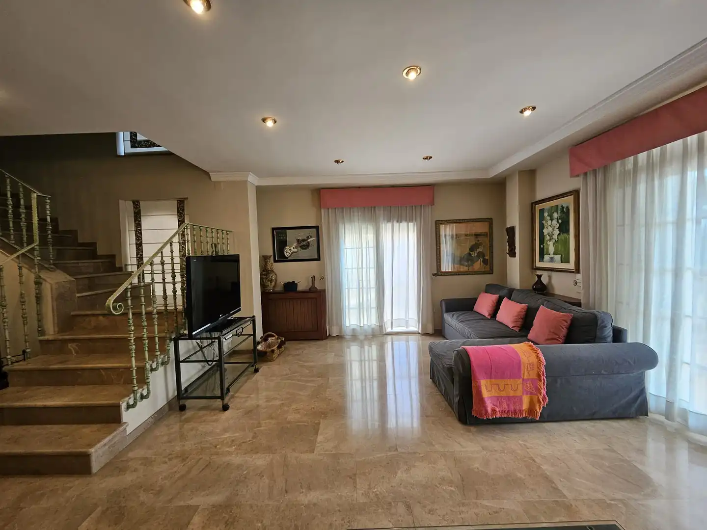Sala d'estar de Casa o xalet de lloguer en Corbera amb Aire condicionat, Calefacció i Terrassa