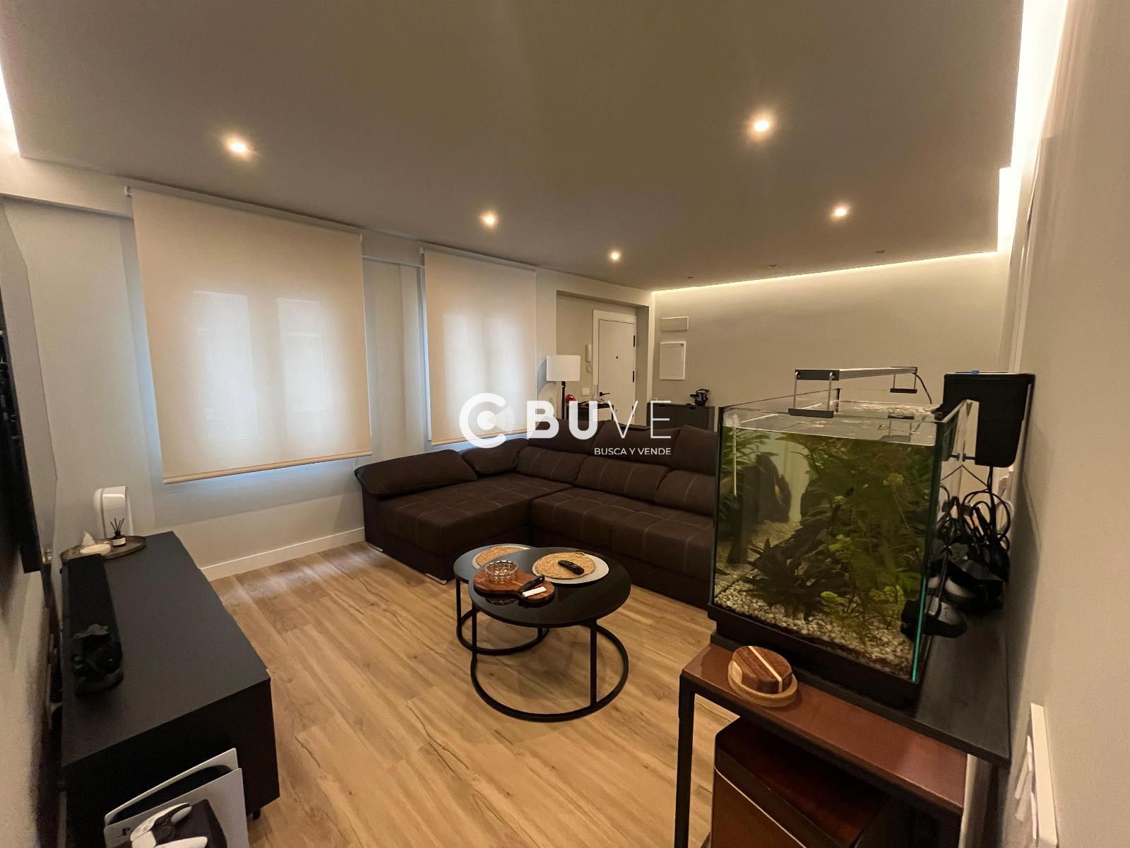 Living room of Flat for sale in A Coruña Capital   with Heating and Furnished