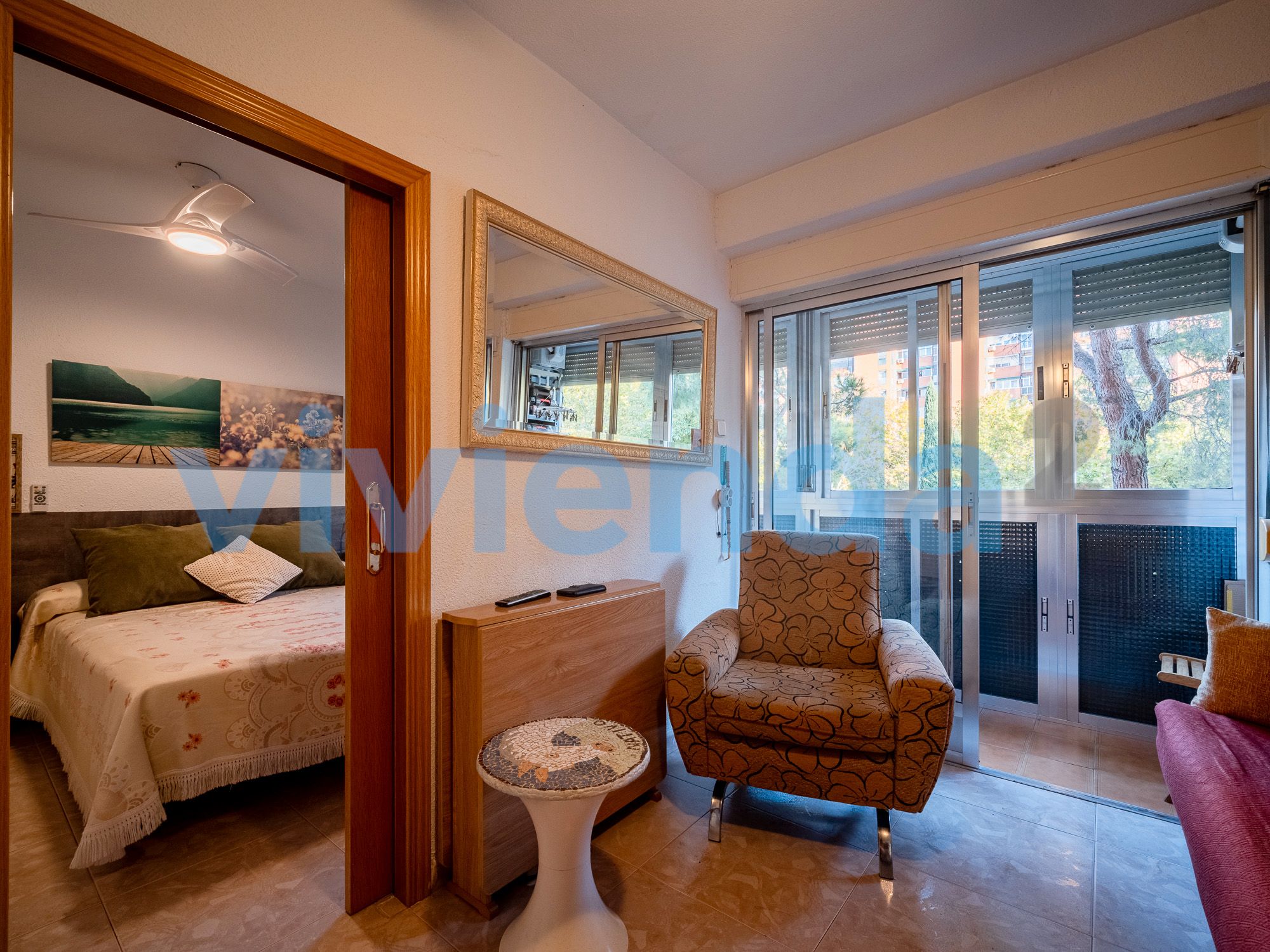 Bedroom of Flat for sale in  Madrid Capital  with Air Conditioner, Heating and Furnished