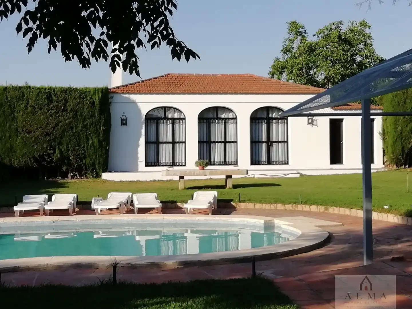 Piscina de Casa o chalet en venta en Almendralejo con Aire acondicionado, Calefacción y Terraza