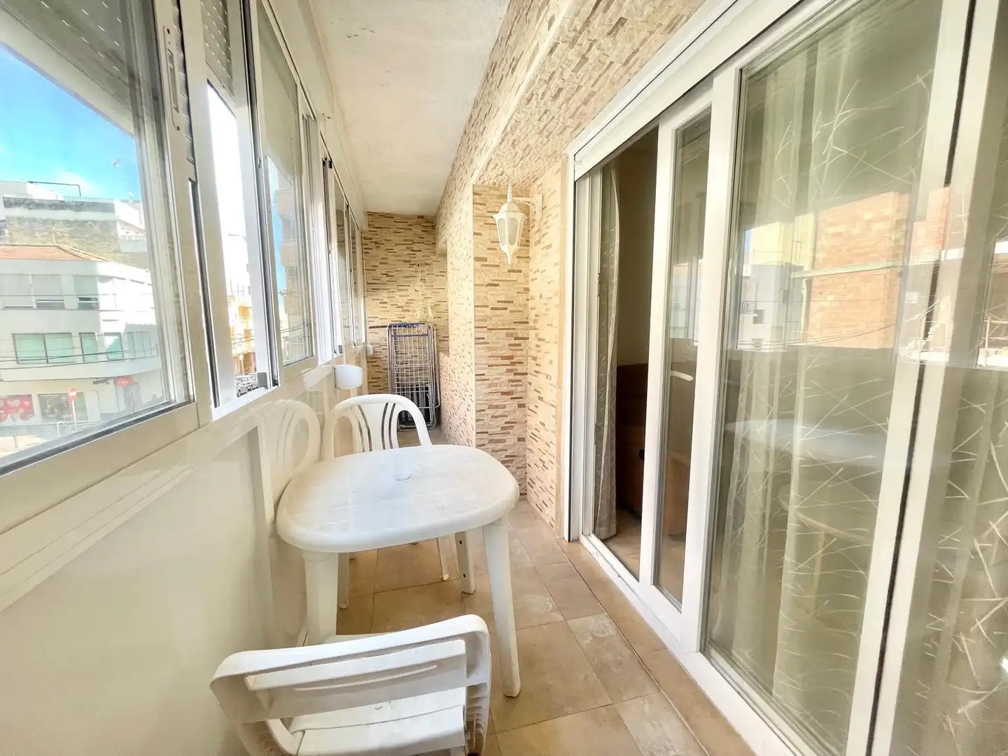 Balcony of Apartments for rent in Torrevieja  with Air Conditioner, Heating and Furnished