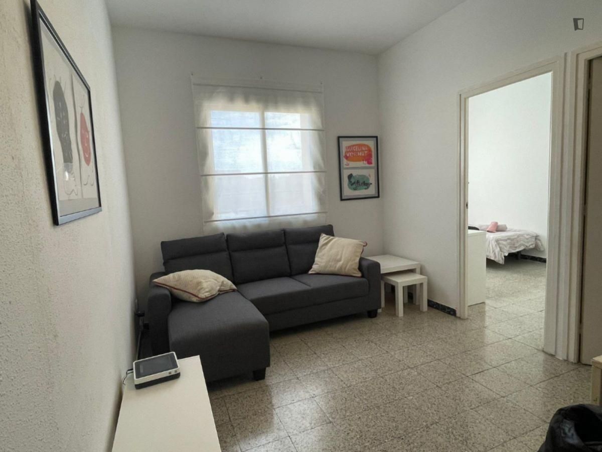 Sala d'estar de Apartament de lloguer en  Barcelona Capital amb Moblat, Forn i Rentadora