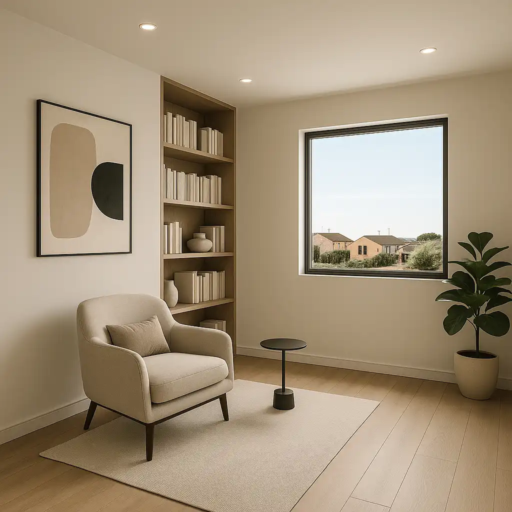 Sala de estar de Piso en venta en Bellpuig con Aire acondicionado, Calefacción y Jardín privado