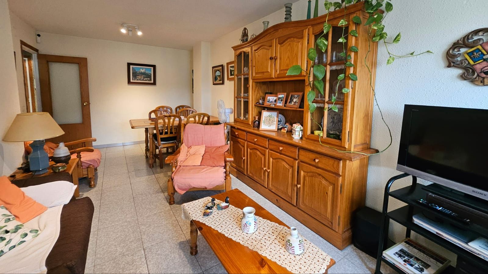 Living room of Duplex for sale in Blanes  with Terrace, Furnished and Balcony