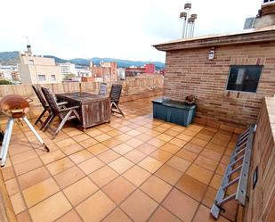 Terrace of Single-family semi-detached for sale in Badalona  with Air Conditioner, Heating and Parquet flooring