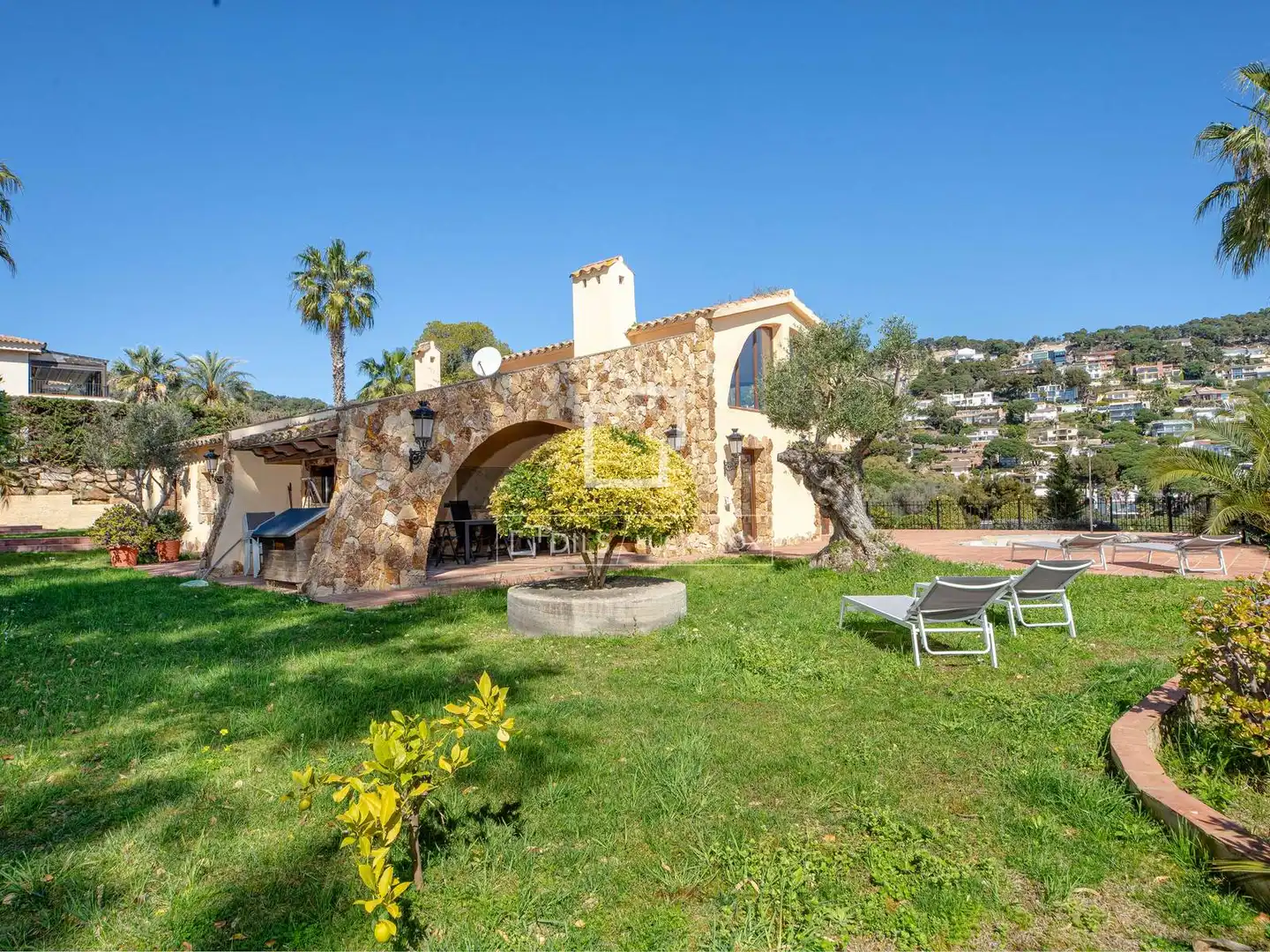 Jardín de Casa o chalet en venta en Blanes con Aire acondicionado, Calefacción y Jardín privado
