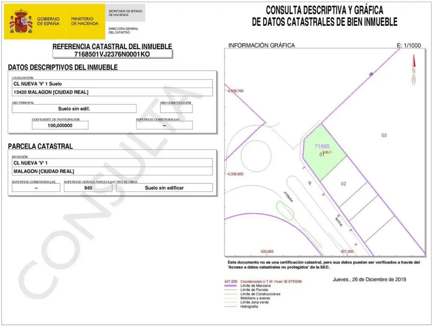 Grundstücke und Bauplätze zum Verkauf in Calle Cervantes, imagen 7