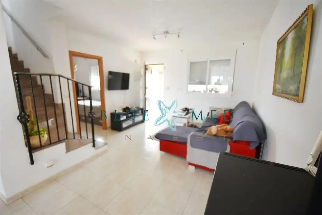 Sala de estar de Casa o chalet en venta en Mazarrón con Jardín privado y Piscina comunitaria